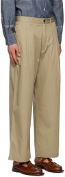 Universal Works Beige Sailor Trousers