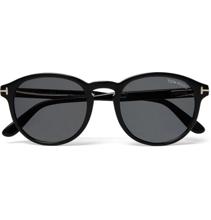 Photo: TOM FORD - Dante Round-Frame Acetate Sunglasses - Black