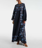 La DoubleJ Flying printed silk voile kaftan