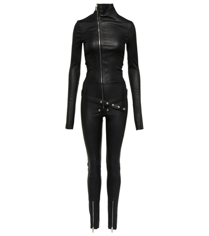 Photo: Rick Owens Leather and cotton jumpsuit