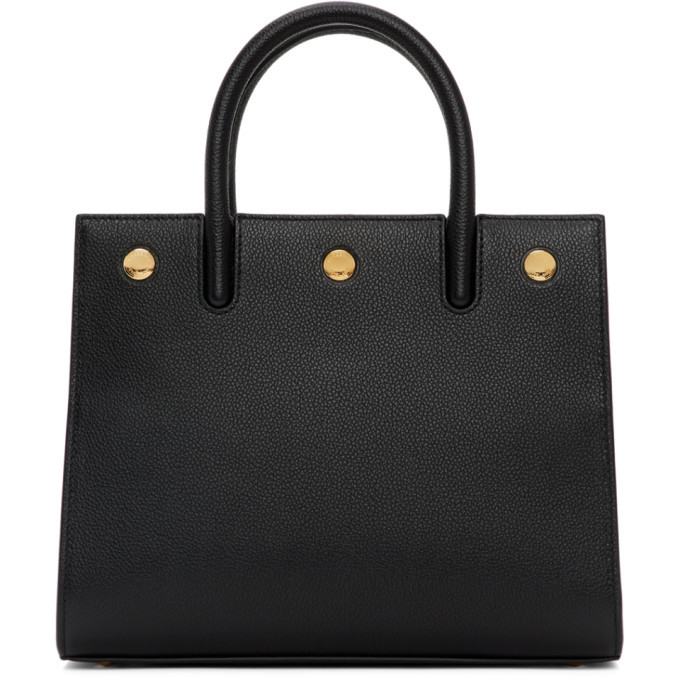 Burberry Black Mini Two-Handle Title Bag Burberry