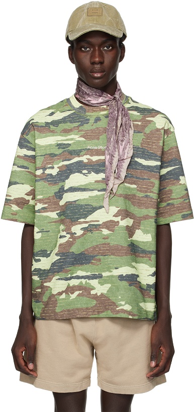 Photo: Acne Studios Green Camouflage T-Shirt