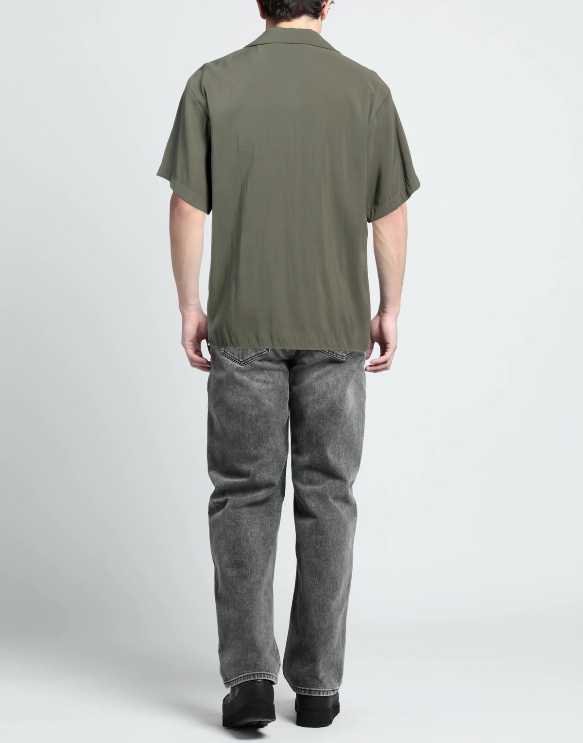 Msgm Mens Shirt Military in Green