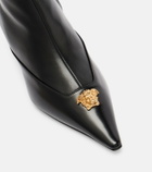 Versace La Medusa 55 leather ankle boots