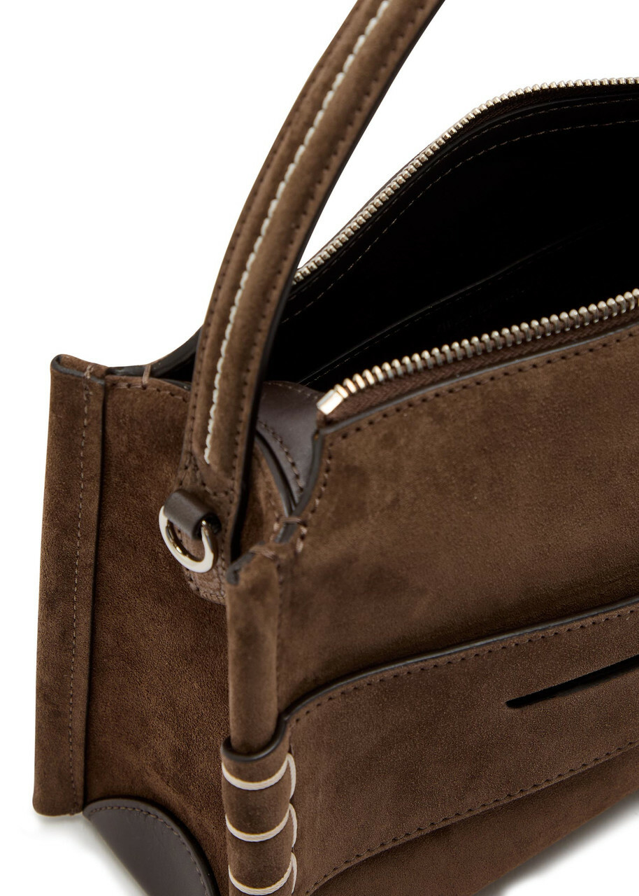 JW Anderson Loafer Suede Shoulder bag - Brown - One Size
