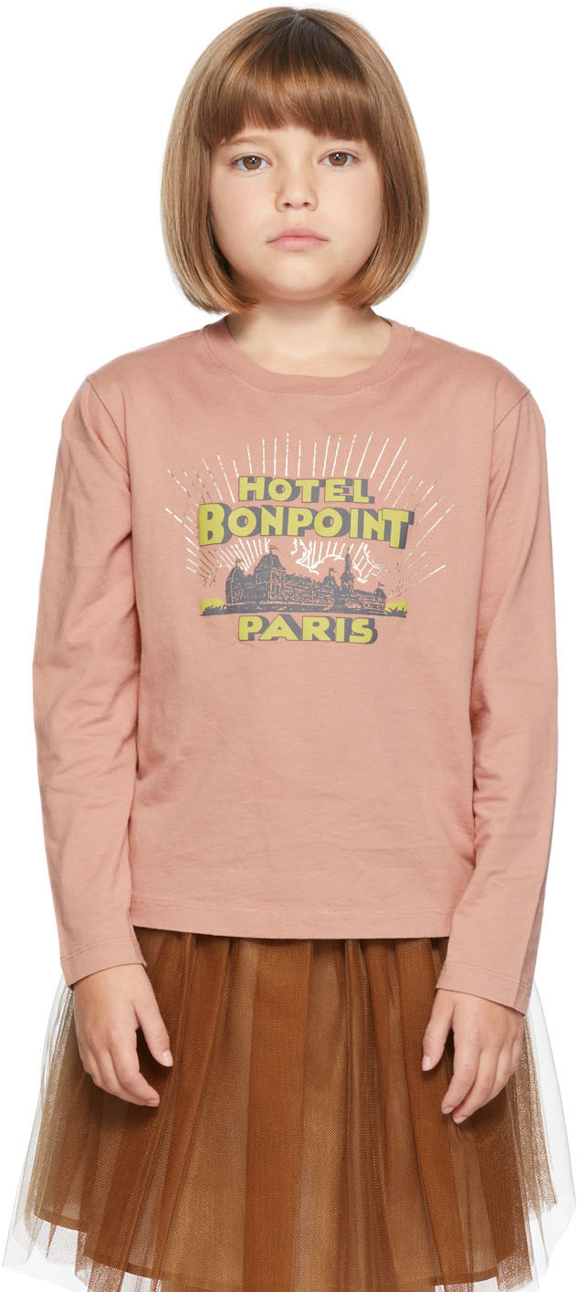 Bonpoint Blue Long-Sleeve Shirt 10Y main image 1
