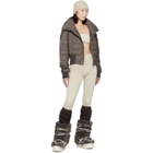 Rick Owens Moncler + Rick Owens Taupe Cropped Down Jacket