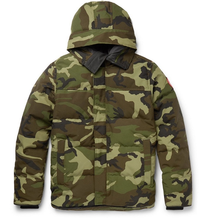 Photo: Canada Goose - MacMillan Slim-Fit Camouflage-Print Quilted Shell Hooded Down Parka - Men - Green