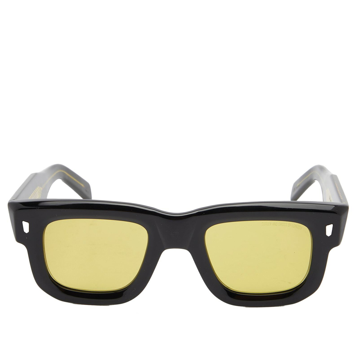 Cutler and Gross 1402 Sunglasses in Black/Yellow 