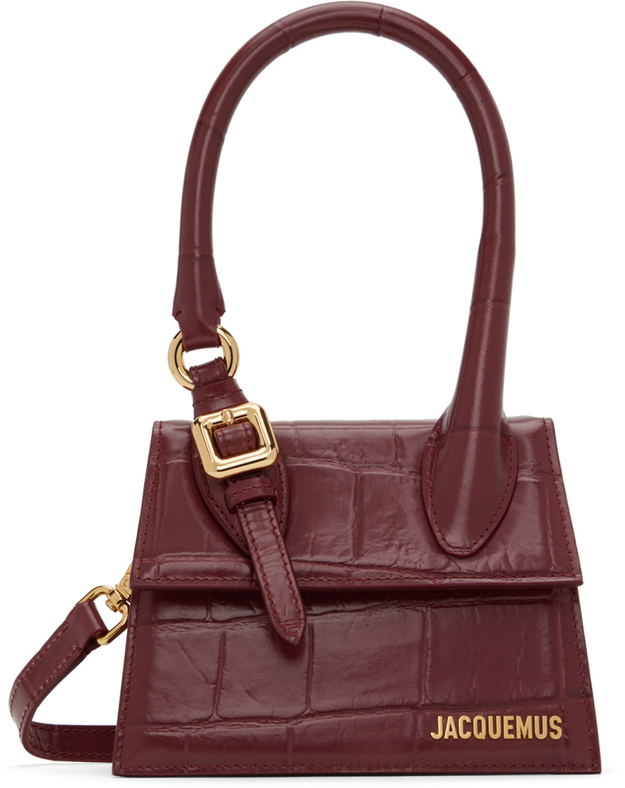 jacquemus bag burgundy