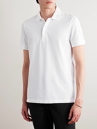 TOM FORD - Garment-Dyed Cotton-Piqué Polo Shirt - White