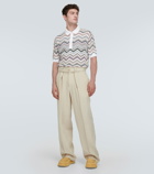 Missoni Zig Zag cotton-blend polo sweater