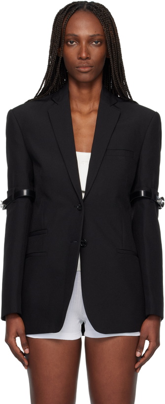 Photo: Coperni Black Logo Belted Blazer