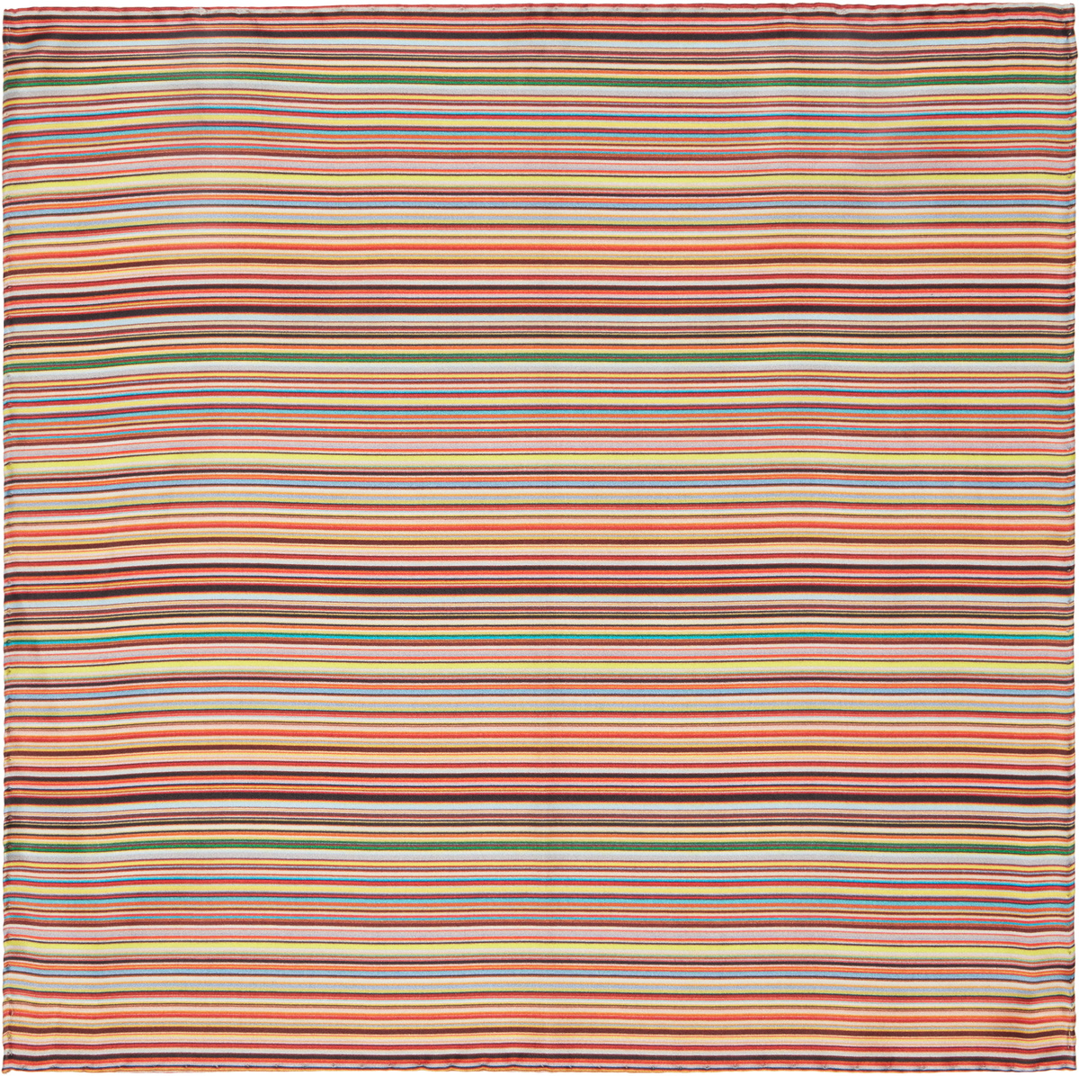 Paul Smith Multicolor Signature Stripe Silk Pocket Square