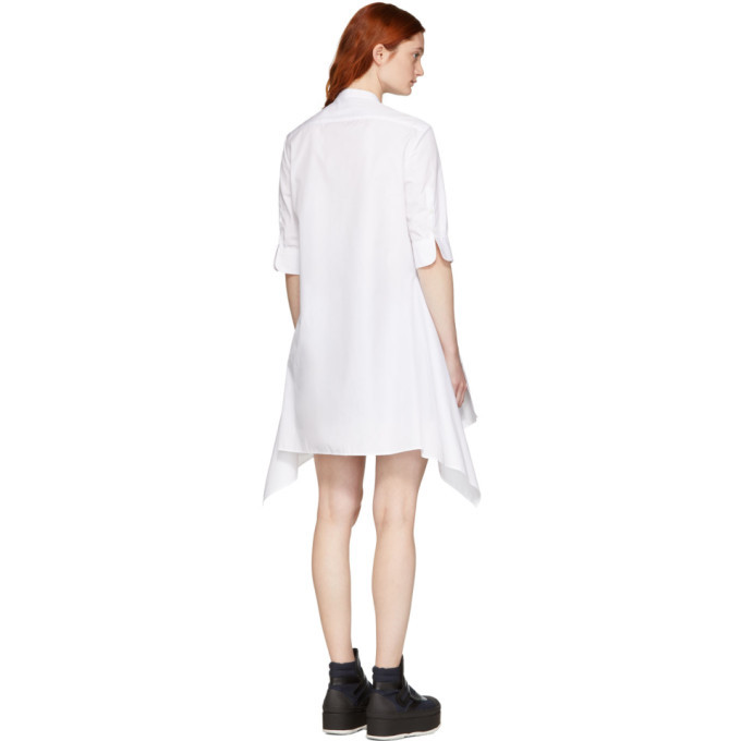 Neil Barrett White Short Sleeve Fall Away Shirt
