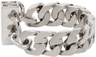 Givenchy Silver G Chain Lock Bracelet