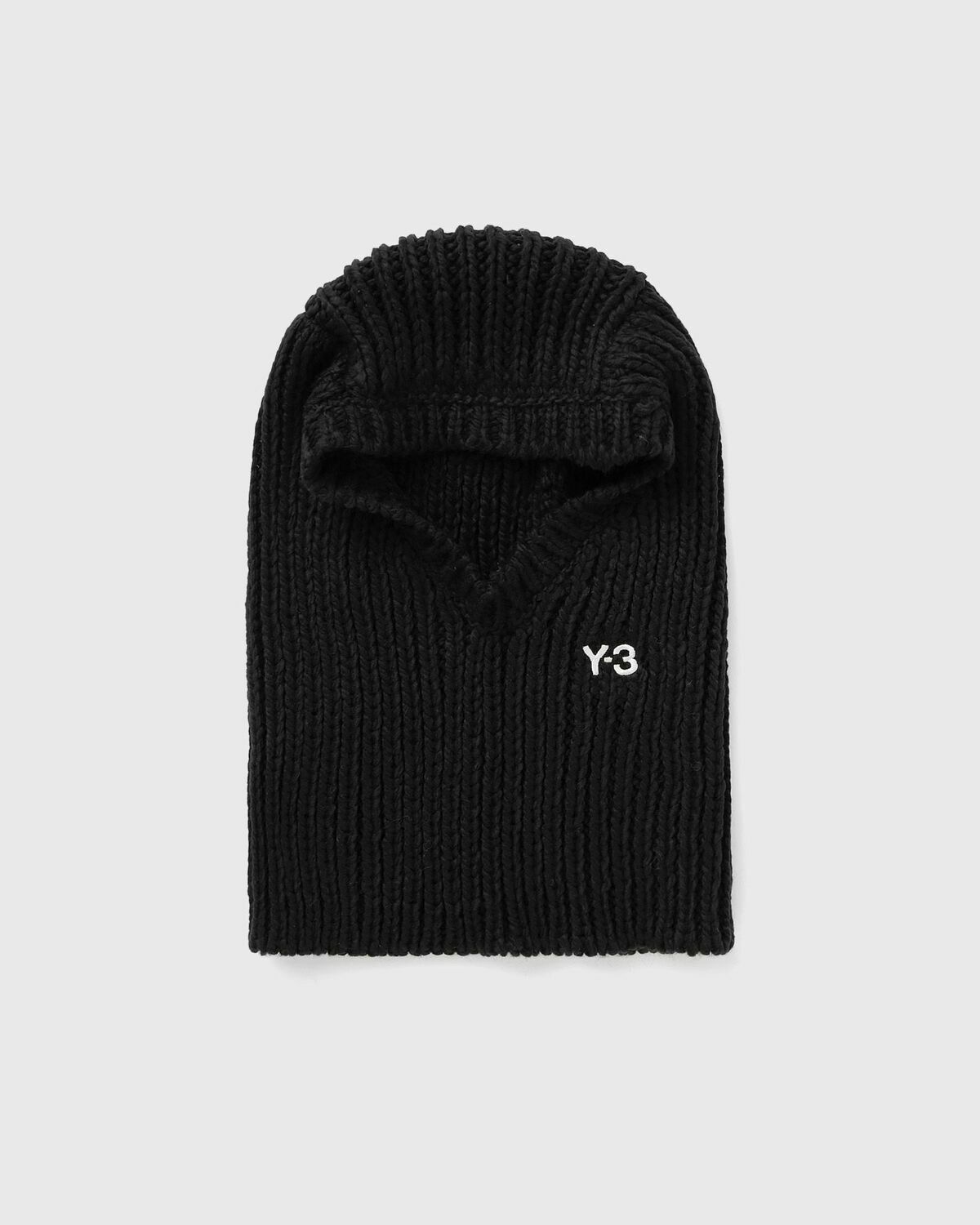 Y-3 KNIT HOOD Black Mens Balaclava