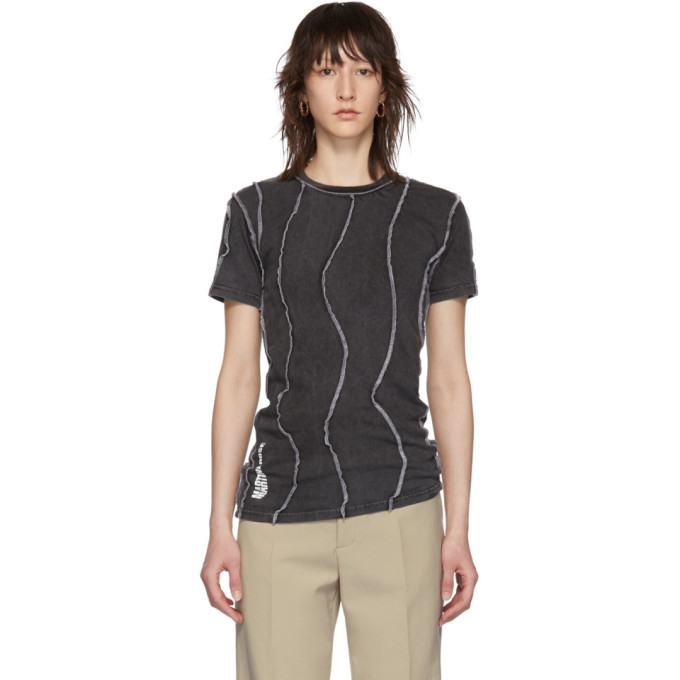 Martine Rose Black Reversible Wobbly T-Shirt Martine Rose