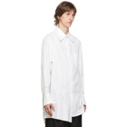Sulvam White Broad Over Shirt