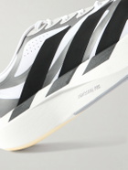 ADIDAS RUNNING - Adizero Evo SL Exo Striped Mesh Running Sneakers - Gray