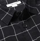 FRAME - Windowpane-Checked Cotton-Flannel Shirt - Men - Black