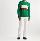 Bellerose - Striped Cotton Sweater - Green