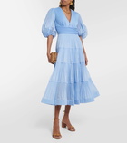 Zimmermann Pleated chiffon midi dress