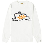 Human Made Men's Long Sleeve Rabbit T-Shirt in White