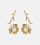 Erdem Embellished drop earrings