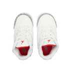 Air Jordan Men's 3 Retro TD Sneakers in Summit White/Fire Red