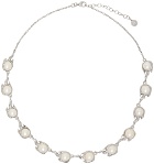 Alan Crocetti SSENSE Exclusive Silver Pearl Spark Necklace