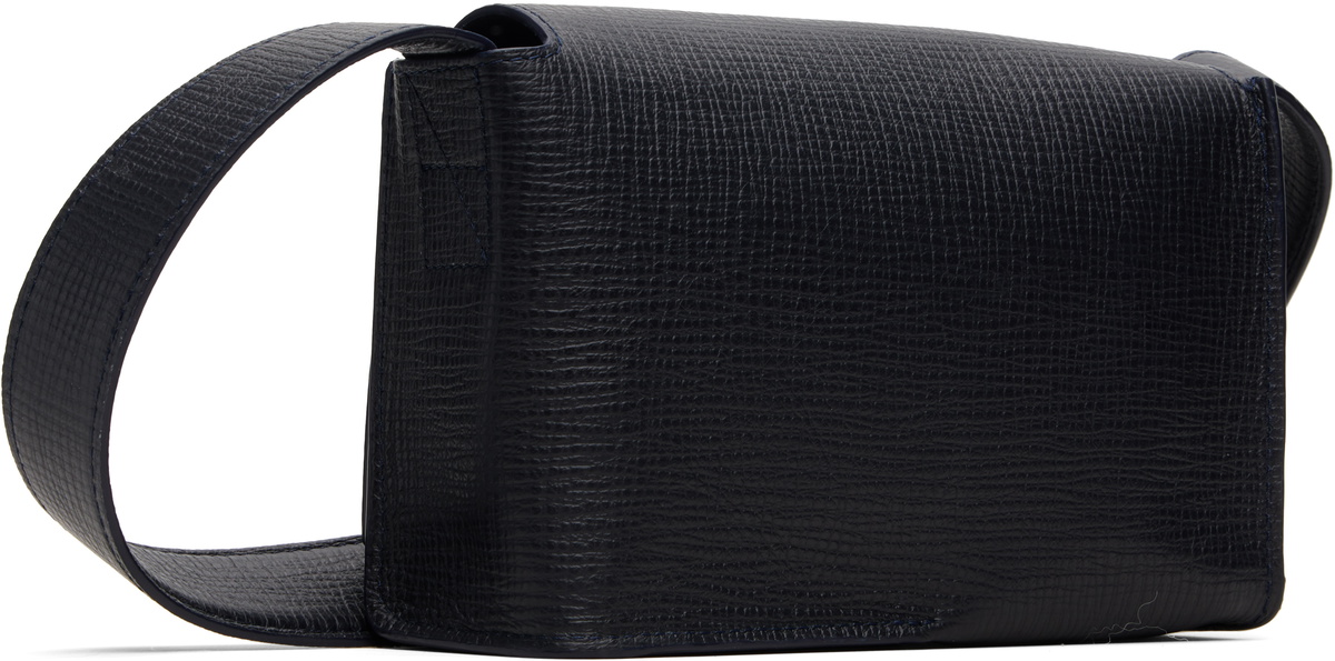 Studio Nicholson Navy Meshi Mini Leather Bag