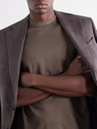 Brioni - Cotton-Jersey T-Shirt - Brown