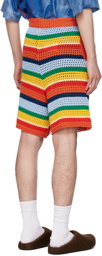 Marni Multicolor No Vacancy Inn Edition Striped Shorts