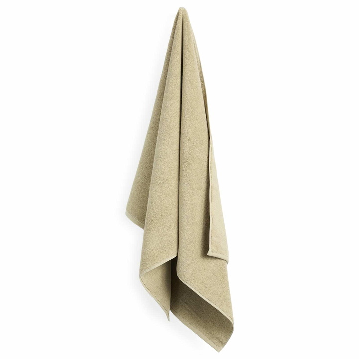 Photo: Tekla Fabrics Organic Terry Bath Towel in Pebble 