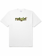 Stray Rats - Ratgirl Logo-Print Cotton-Jersey T-Shirt - White
