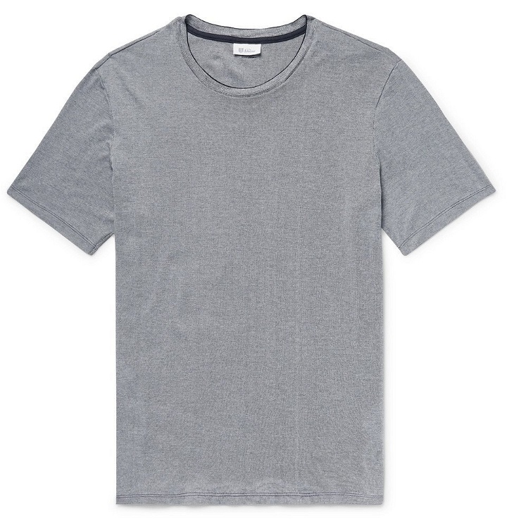 Photo: Schiesser - Arnold Striped Cotton-Jersey T-Shirt - Gray