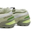 MM6 Maison Margiela Men's x Salomon Cross Low Sneaker in Alfalfa/Silver Reflective/Flint Gray