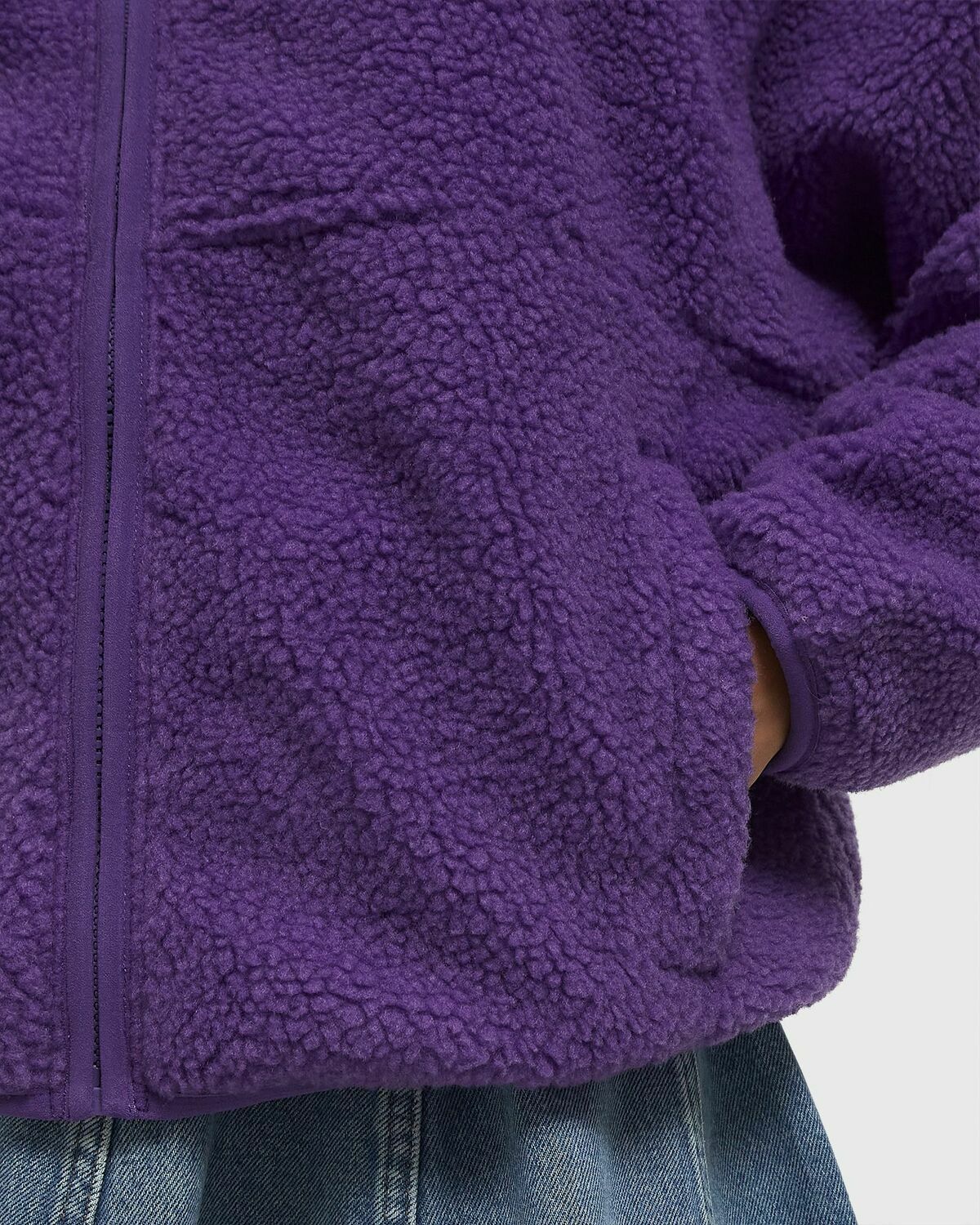 American Vintage HOKTOWN VEST Purple Womens Fleece Jacket