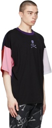 mastermind WORLD Black Multi Colored T-Shirt