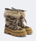 Moncler Peak Après shearling snow boots