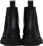 Bottega Veneta Black Lug Lace-Up Boots