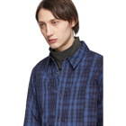 A.P.C. Blue and Navy Unconventional Over Shirt