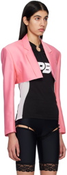 Pushbutton Pink Extra Cropped Blazer