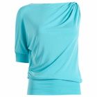 Peachy Den Women's Kylie Bubble Top in Aqua