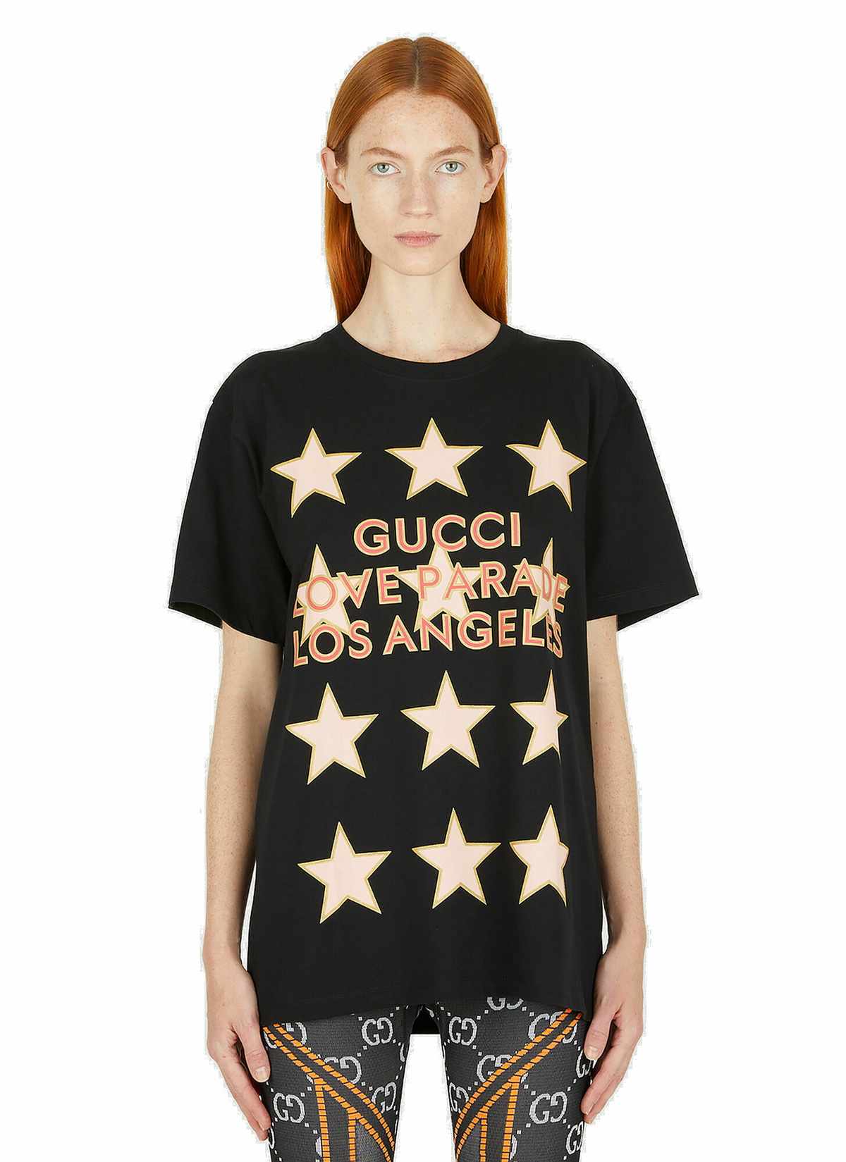 Love Parade Star T-Shirt in Black