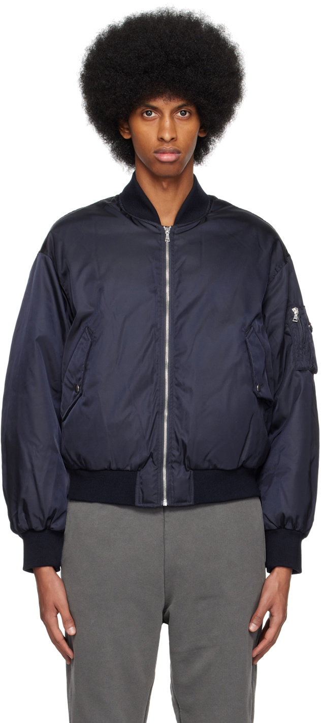 John Elliott Navy Andes Down Bomber Jacket