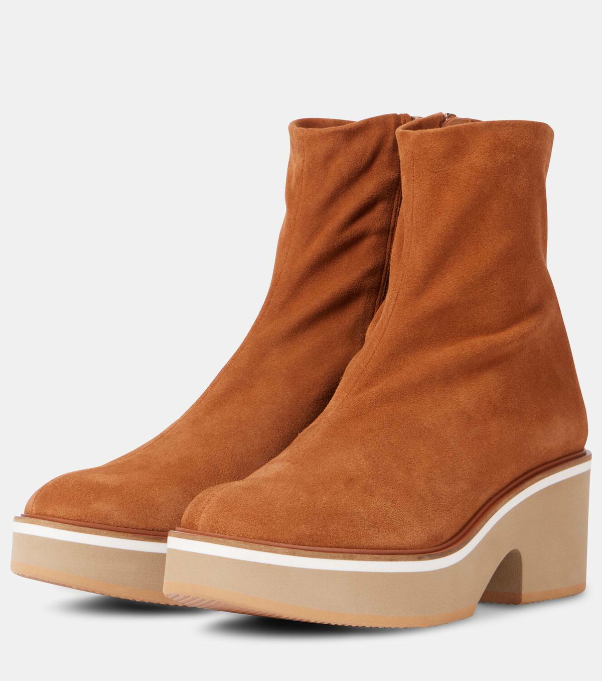 Clergerie Albane suede platform ankle boots