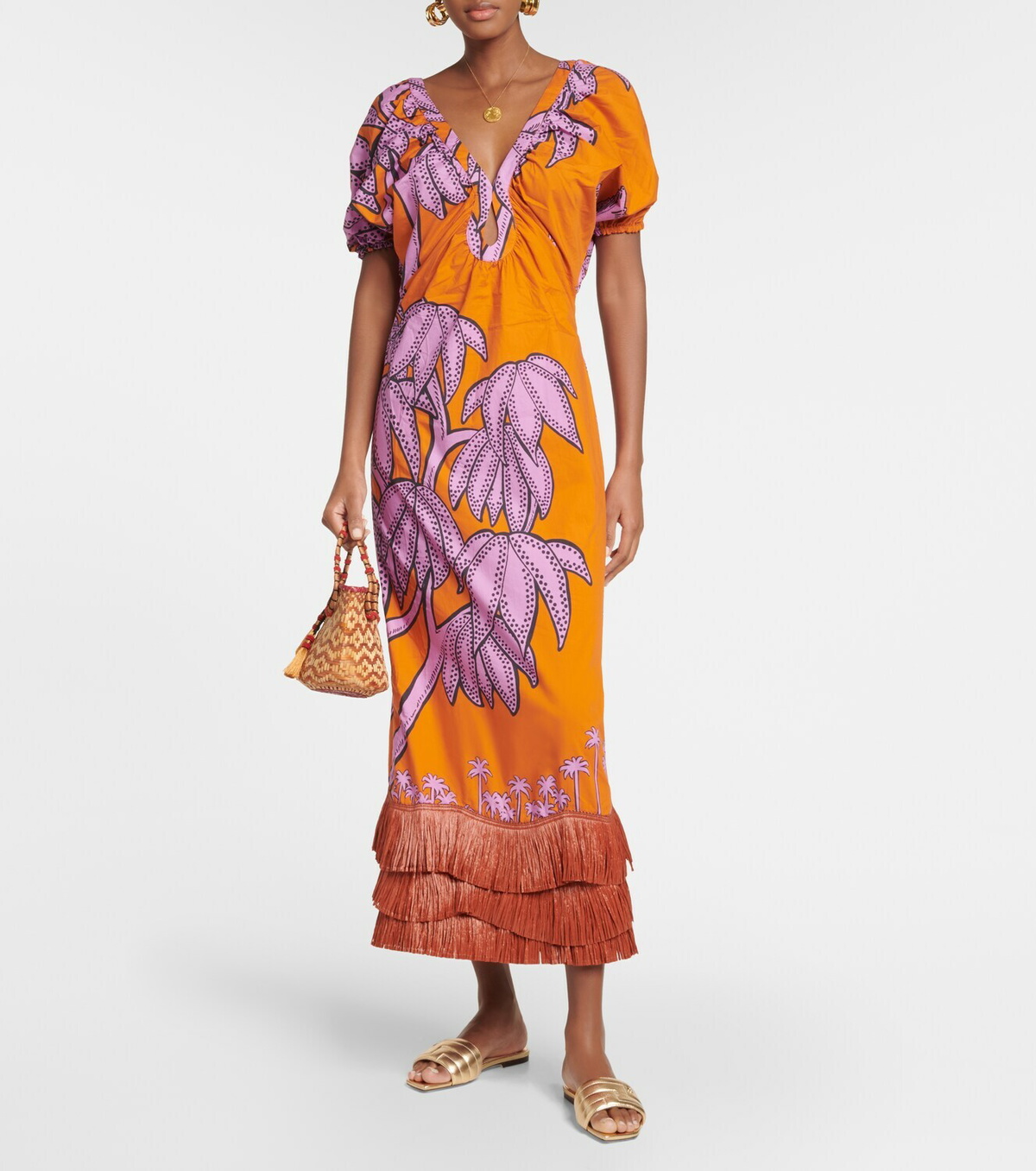 johanna ortiz orange dress Precious Juniper Crepe Maxi Dress By Johanna Ortiz