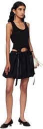 Simone Rocha Black Bow Tail Easy Tank Top